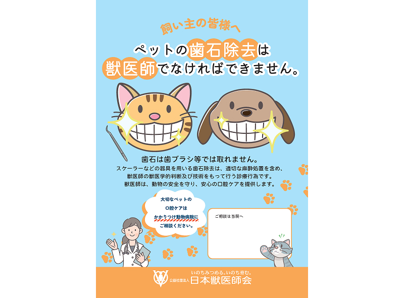 普及啓発ポスター（歯石除去）